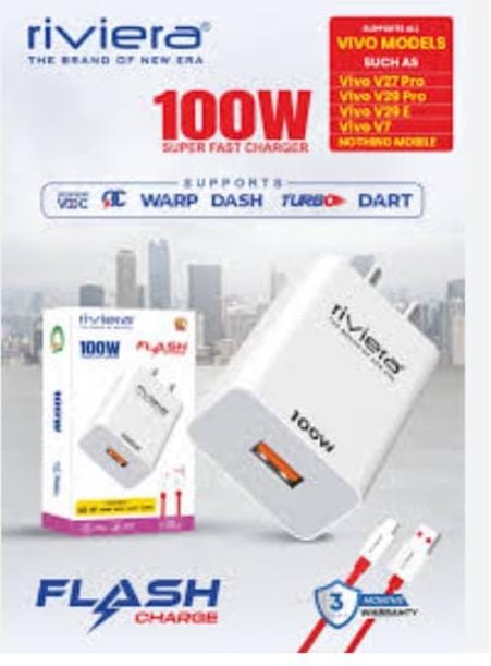 📦 What Mobile Accessories Do We Offer?

We proudly stock a wide range of accessories from popular brands like Riviera, UBON, Portronics, ETAR, and more.

🔌 Chargers (Fast & Safe)

100W Riviera Super Fast Charger

Supports VOOC, WARP, DASH, DART, TURBO charging

Type-C Cable Included

Compact, lightweight design

Smart IC protection against overheat or short circuits

Offer Price: ₹599 (in-store & home delivery)